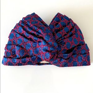 Gucci Metallic Lurex Silk Supreme Turban Headband